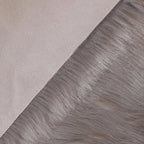 linmopm Faux Fur Rug Sheepskin Shag Fluffy Fuzzy Grey 3x3 ft Rugs - Image 5