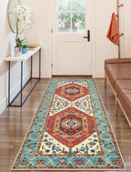 SERISSA Boho Kitchen Runner Rug, 3x7 Washable Non-Slip Runner Rug - Image 2