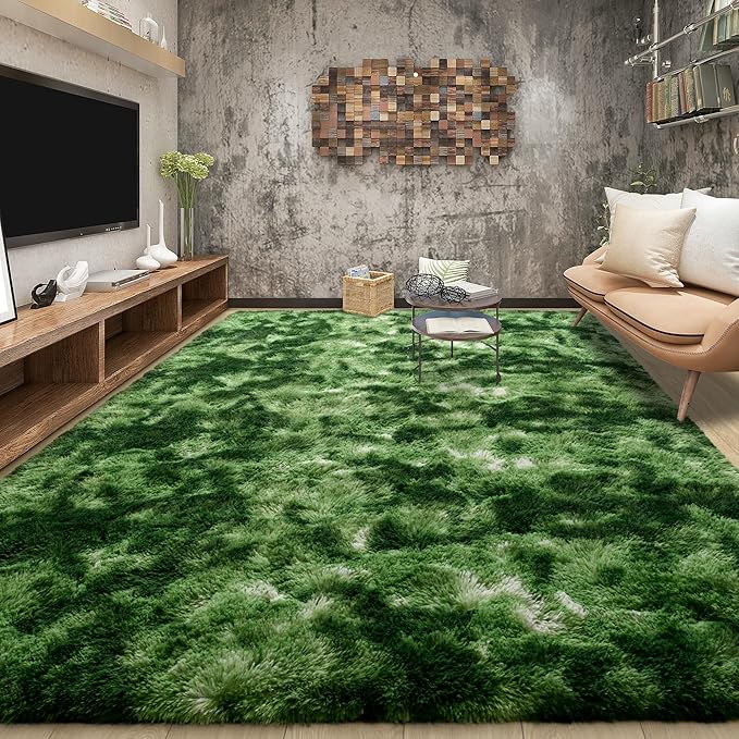 Tepook Fluffy Large Rugs for Living Room, Area Rug 6x9 Soft Carpet for Bedroom by Tepook