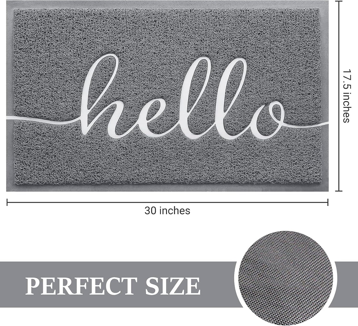 Door Mat Welcome Mat Floor Mat for Entryway, Patio, High Traffic Areas