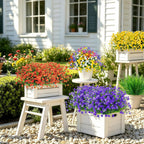 Ouddy Decor 24 Bundles Artificial Flowers for Outdoors Decor, Mixed Color