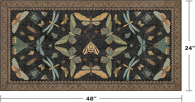 Small Black Entryway Runner Rug - Image 2