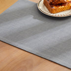 ZeeMart Rustic Cotton Linen Table Runner, 13x72 Inches Blue Ashes