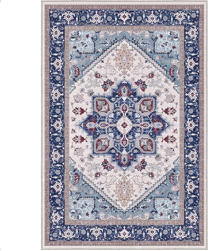 OPPODREAM Soft Area Rugs 4x6, Low-Pile Washable Rugs 4x6 - Image 9
