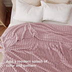 Bedsure GentleSoft Pink Full Blanket - Image 3