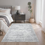 Area Rugs 4x6 for Living Room, Vintage Washable Rugs for Dining Room, Non-Slip - Image 3