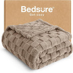 Bedsure GentleSoft Light Brown Twin XL Blanket by BEDSURE