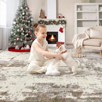 UERMEI Area Rug Living Room Rugs-Washable Neutral Modern Abstract Soft Thin - Image 5