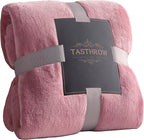 TASTHROW Large Flannel Fleece Throw Blanket, 90×90 Inch by TASTHROW