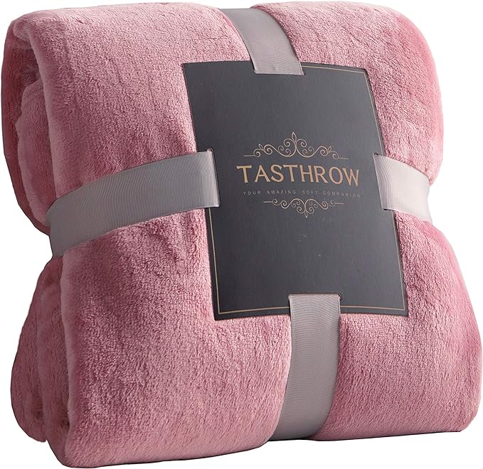 TASTHROW Large Flannel Fleece Throw Blanket, 50×70 Inch by TASTHROW