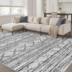 Nakagishi 9x12 Area Rugs Living Room: Washable Large Neutral Soft Rug Stain by NakagishiAreaRug