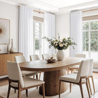 Snow White Linen Curtains 90 Inches Long - Image 8