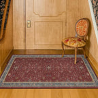 Hazo Haus Burgundy 2x4 Washable Entry Rug - Image 6