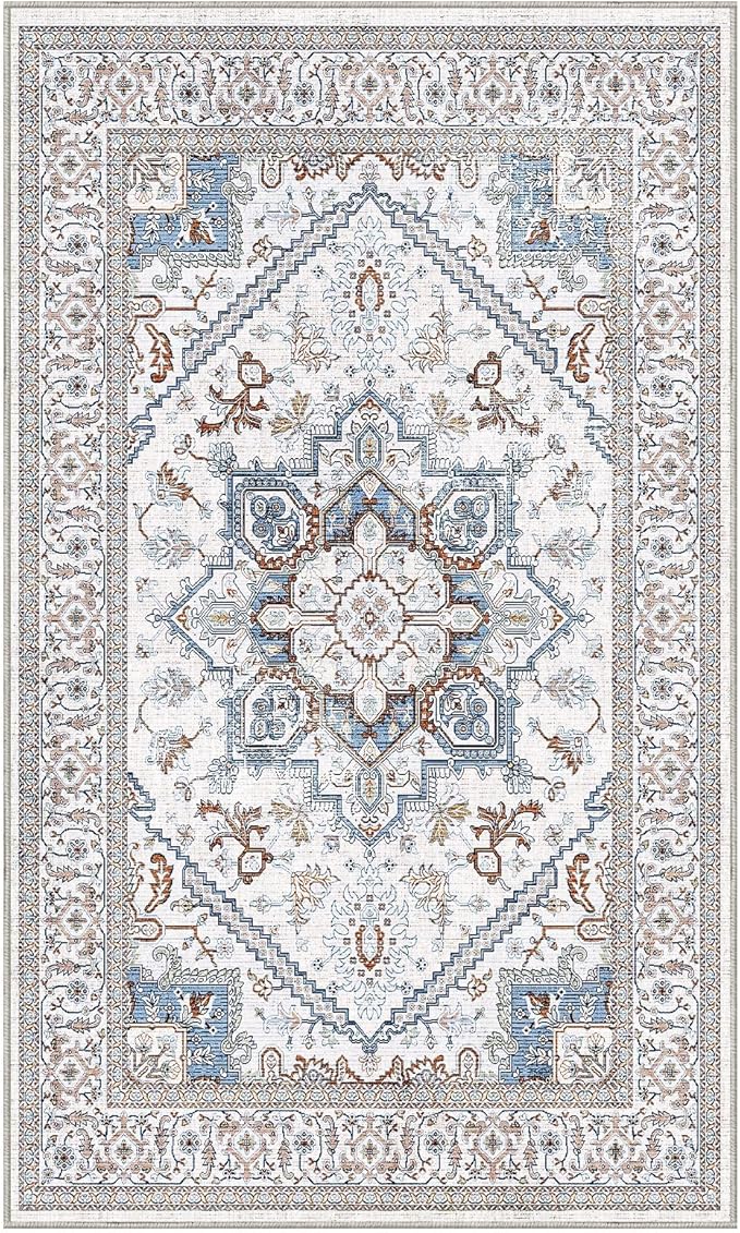 OPPODREAM Soft Neutral Area Rugs 3x5, Washable Rugs - Image 8