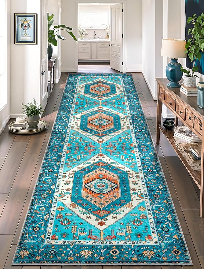 SERISSA Boho Washable Runner Rug by SERISSAHomeDecorCollection