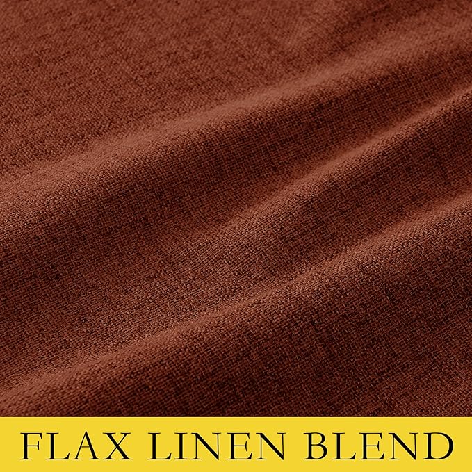 NICETOWN 100% Absolutely Blackout Linen Curtains - Image 8