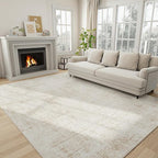 5x8 Area Rugs for Living Room Washable Rug: Anti-Skid Abstract Modern Living by Crority