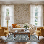 3x6 Washable Entryway Area Rugs: Vintage Easy to Clean Kitchen Rug Runner Soft - Image 2