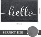BeneathYourFeet Door Mat Welcome Mat Low Profile Front Doormat Indoor Outdoor - Image 3