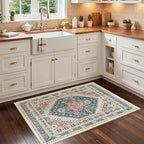 Madane Washable Area Rug 2x3, Small Entryway Rug Non-Slip Vintage Door Mat by Madane