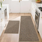 BEQHAUSE Kitchen Rugs and Mats 2PCS, Non-Slip Kitchen Mats by BEQHAUSE