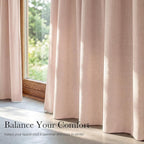 NICETOWN 100% Absolutely Blackout Linen Curtains - Image 6