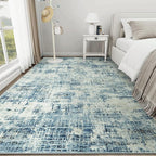 6x9 Area Rugs for Living Room Washable Rug: Anti-Skid Abstract Modern Living - Image 9