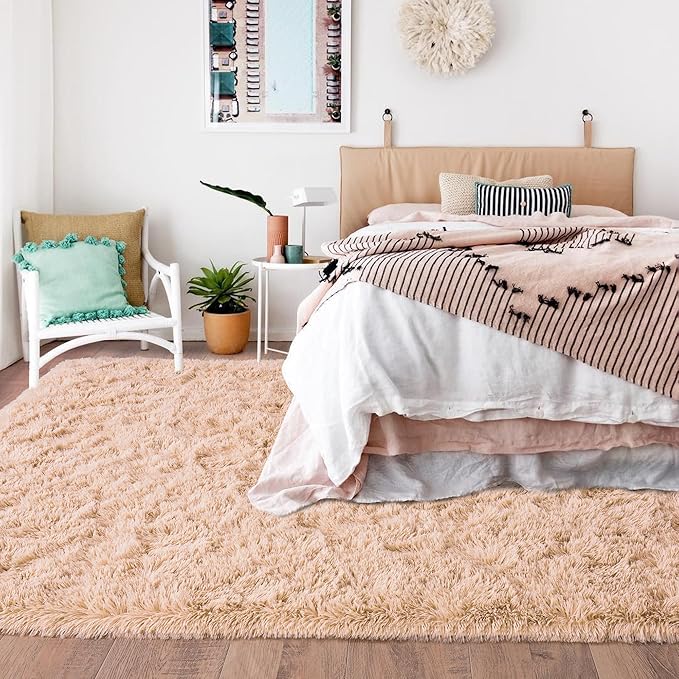 Rugs for Living Room 6x9, Soft Shaggy Modern Shag Area Rug for Bedroom - Image 2
