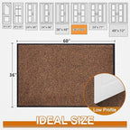 Mibao Front Door Mat, Dirt Trapper Welcome Mat - Image 2