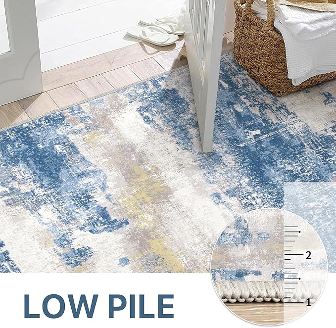 Area Rugs 10x14 for Living Room Bedroom, Modern Abstract Machine Washable Large - Image 9