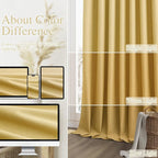 Guken 100% Blackout Curtains 72 Inch Length 2 Panels Set - Image 7