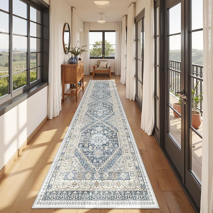 Kitchen Runner Rug Non Slip Washable 2.5x10, Soft Ultra-Thin Entryway Rug - Image 3