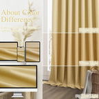 Guken 100% Blackout Curtains 120 Inch Length 2 Panels Set - Image 7