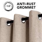 H.VERSAILTEX Linen Curtains 100% Blackout Curtains - Image 3