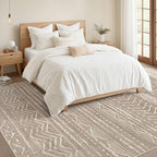 Nakagishi 10x14 Area Rugs Living Room: Washable Boho Large Neutral Modern Soft - Image 5