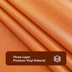 Romanstile Waterproof Vinyl Tablecloth Rectangle, 60 x 102 Inch, Orange
