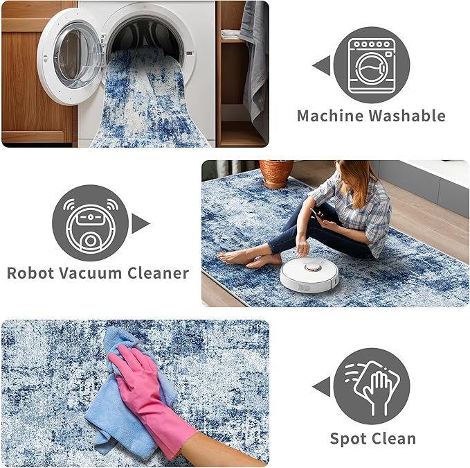 Hallway Runner Rug 2x8 Washable: Entryway Runners Rugs Non Slip Easy-to-Clean - Image 5