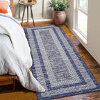 GarveeHome 2x6 Modern Bordered Runner Rug Soft Non Slip Runner Washable Non by GarveeHome