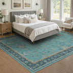 Boho 8x10 Large Teal Green Rugs - Image 6