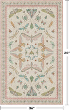 3x5 Flower Area Rug for Girls Bedroom - Image 2