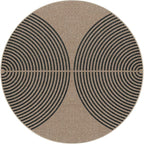 Lahome Modern Rainbow Round Rug 4ft, Washable Outdoor Rugs - Image 7