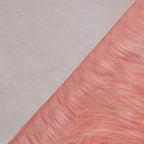 linmopm Faux Fur Rug Sheepskin Shag Fluffy Fuzzy Pink 4x6 ft Rugs - Image 4