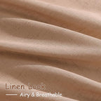 Nanspring Linen Curtains 108 Inches - Image 3