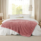 Bedsure GentleSoft Dusty Pink Fleece Blanket - Image 6