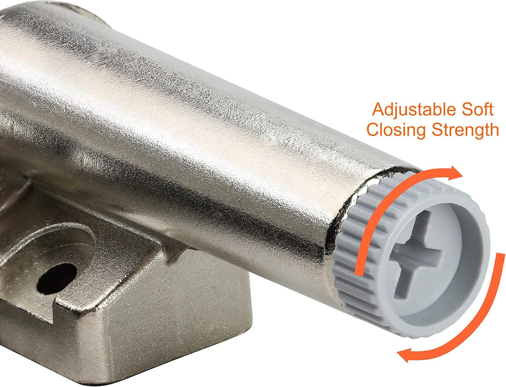 5 Pack Rok Hardware Soft Close for Cabinet Doors/Metal Soft Close Adapter/Damper/Hardware/Zinc/Hinge/European Made! SCD101
