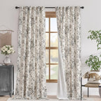 jinchan Blackout Floral Curtains by JINCHAN