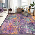 Washable Area Rugs 5'x8' Non-Slip Modern Abstract Soft by RELEANY