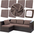 8Pcs Outdoor Cushion Covers, Patio Cushion Covers, Stretch Elastic Slipcovers by dreahoteztil
