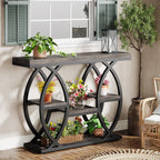 Tribesigns 39.4" Console Table, Sofa Table, Accent Tables, Black Brown