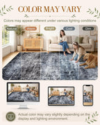 OLANLY 5x7 Washable Area Rug, Soft Non Slip Carpet for Bedroom Living Room